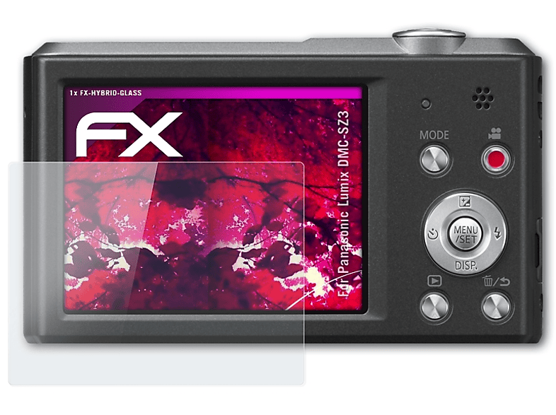 ATFOLIX FX-Hybrid-Glass Schutzglas(für Panasonic Lumix DMC-SZ3)