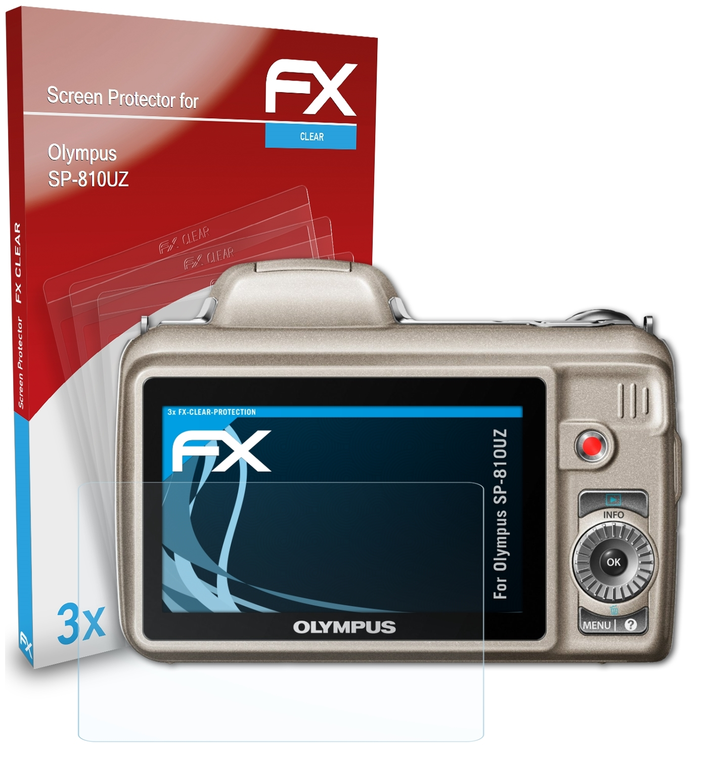 FX-Clear Olympus ATFOLIX SP-810UZ) Displayschutz(für 3x