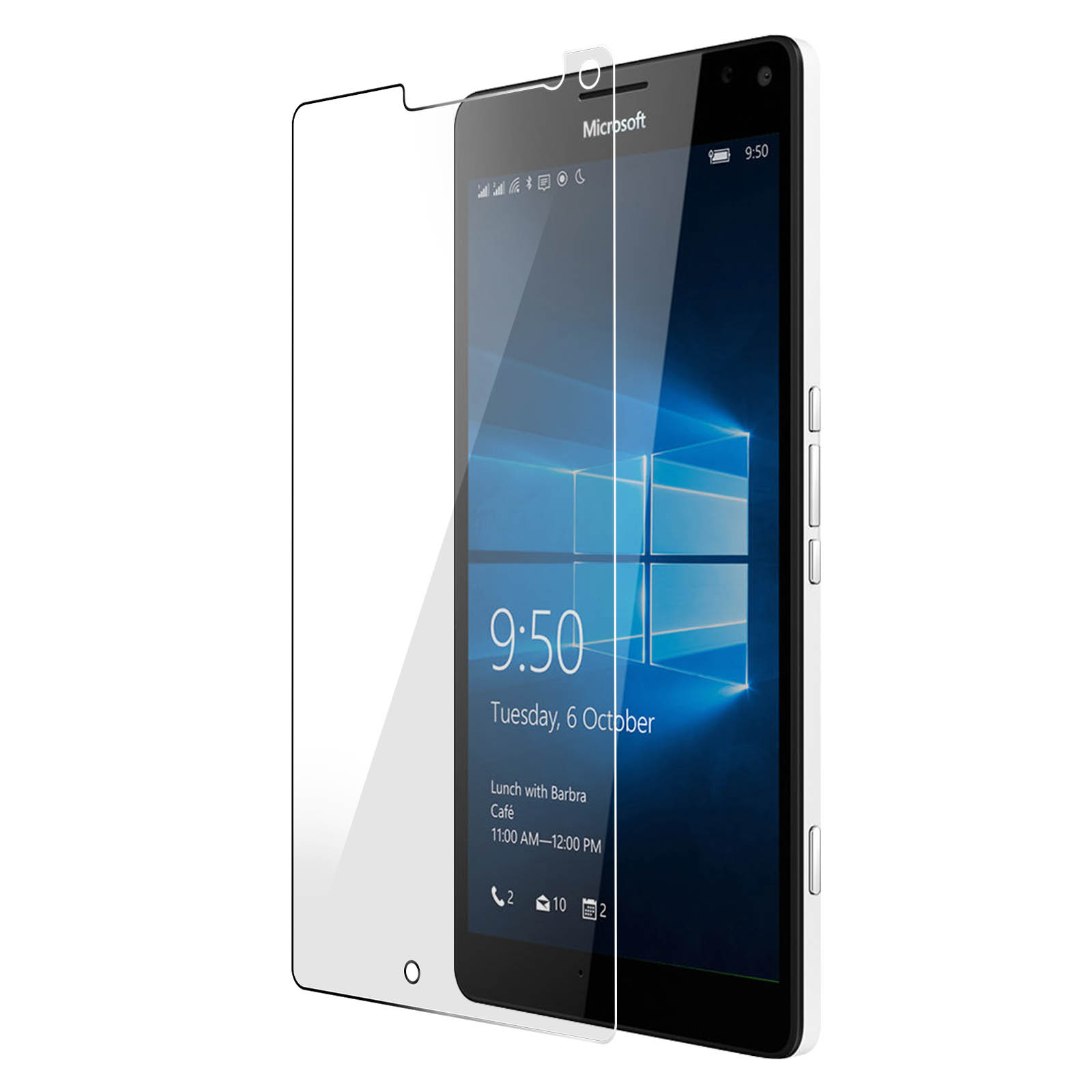 Schutzfolie XL) Lumia mit Nokia 950 Härtegrad AVIZAR Glas 9H Gehärtetes Glas-Folien(für