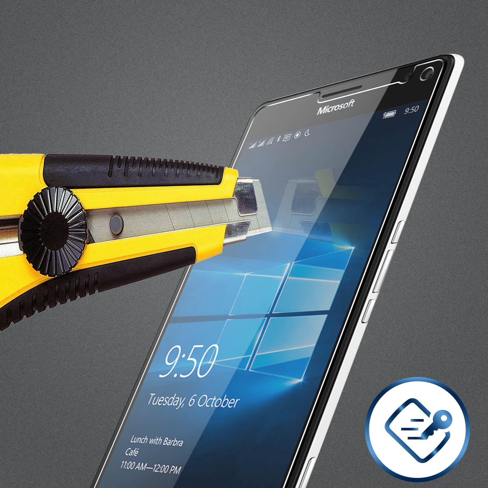 Nokia Härtegrad XL) 950 Glas Gehärtetes Lumia 9H Schutzfolie AVIZAR mit Glas-Folien(für