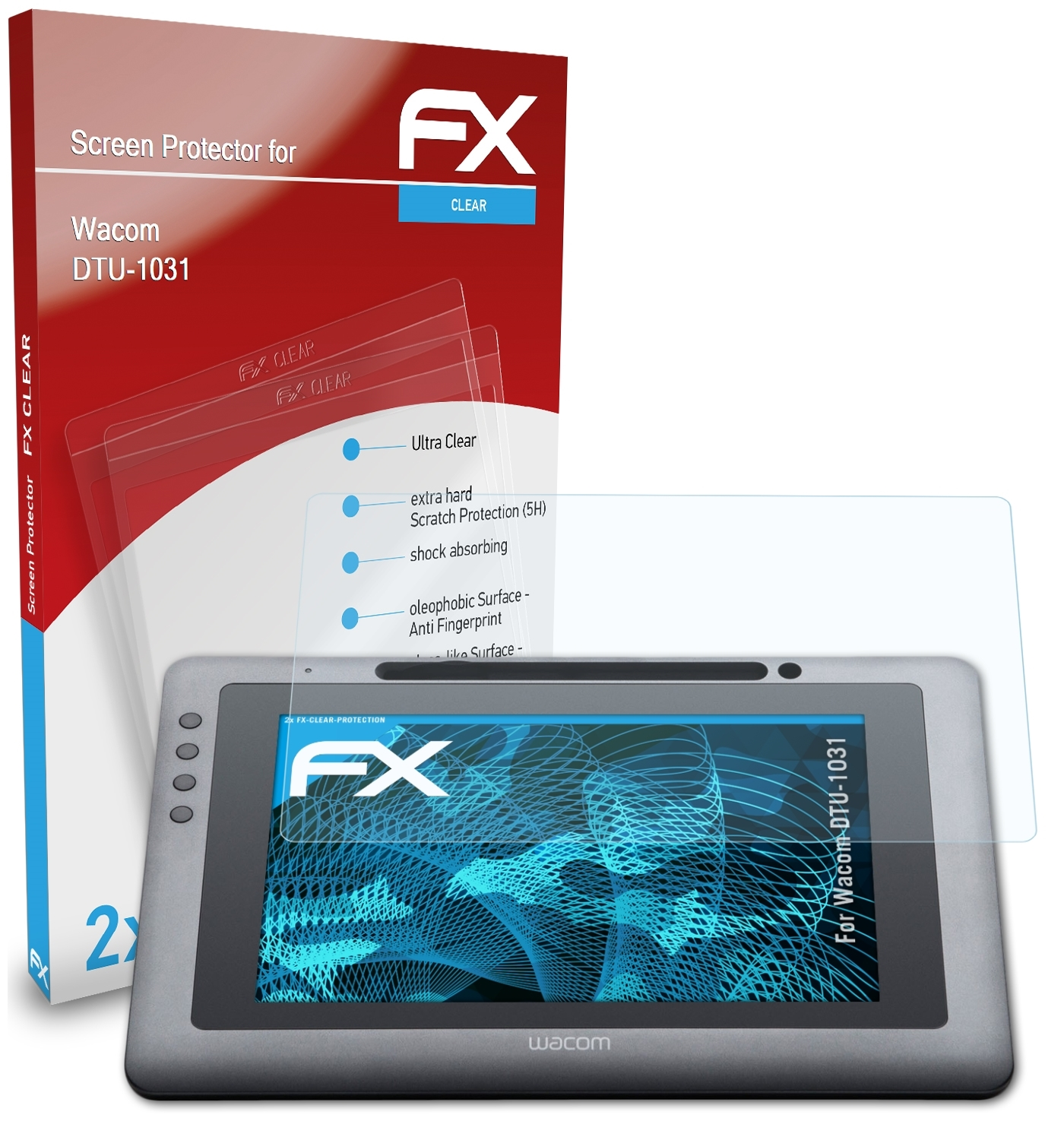 FX-Clear Wacom Displayschutz(für ATFOLIX 2x DTU-1031)