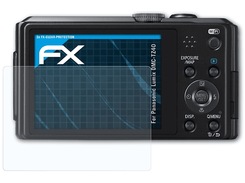 ATFOLIX Displayschutz(für FX-Clear 3x Lumix DMC-TZ40) Panasonic