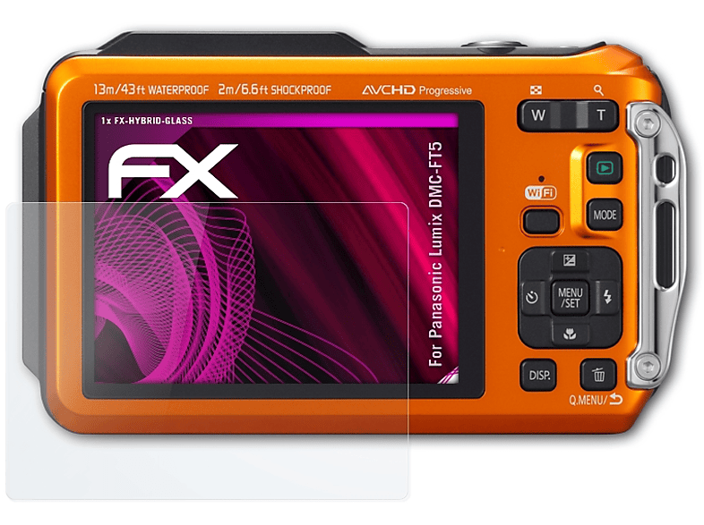 ATFOLIX FX-Hybrid-Glass Schutzglas(für Panasonic Lumix DMC-FT5) | Kamera Schutzfolie