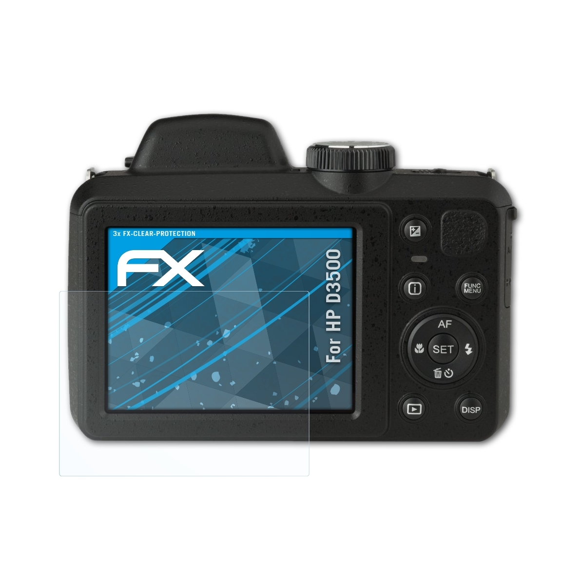 ATFOLIX 3x HP D3500) FX-Clear Displayschutz(für