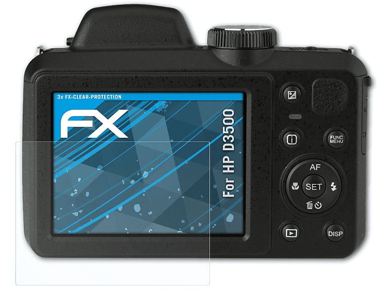 ATFOLIX 3x FX-Clear Displayschutz(für HP D3500)