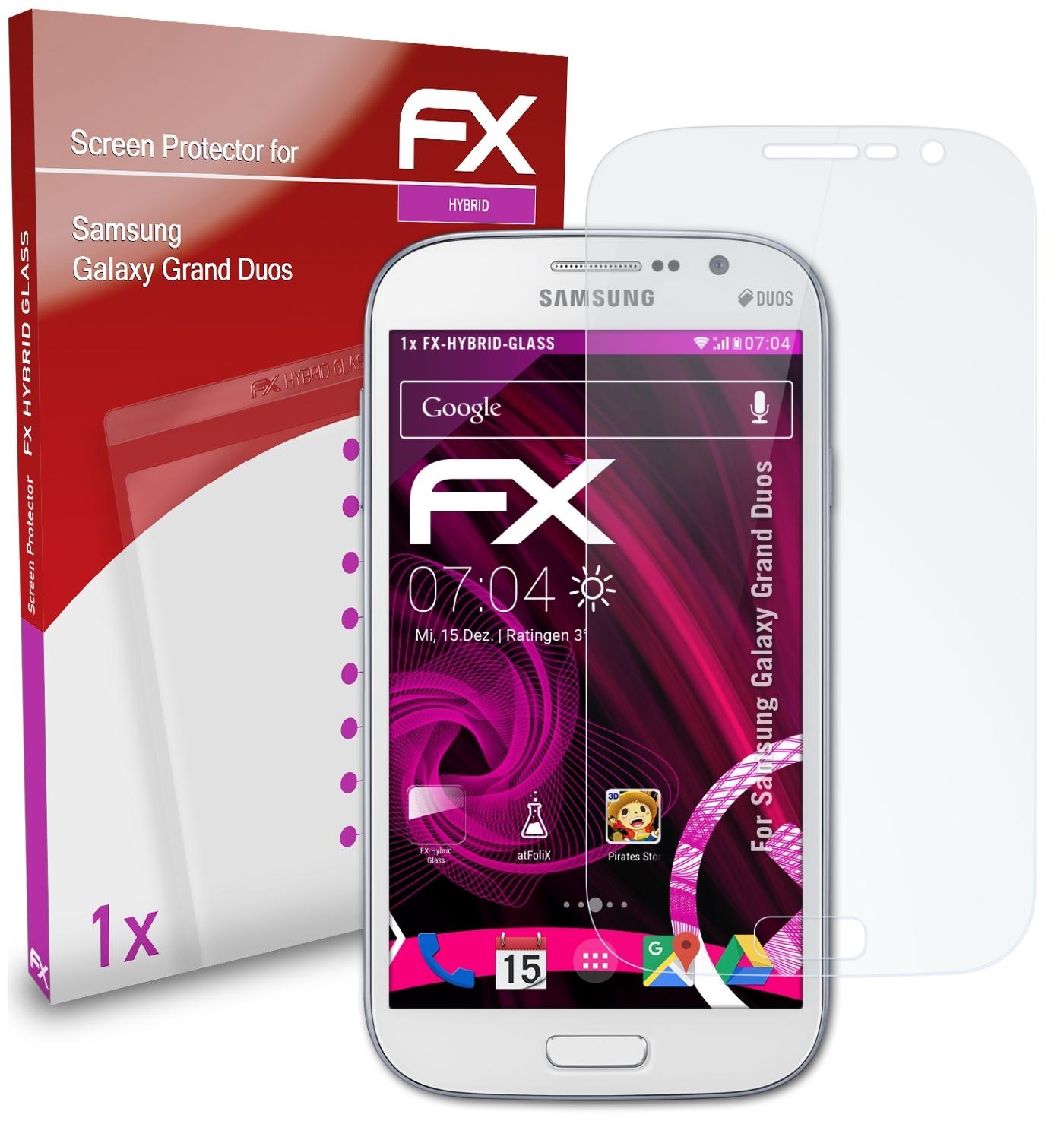 Samsung Duos) ATFOLIX Schutzglas(für Grand FX-Hybrid-Glass Galaxy