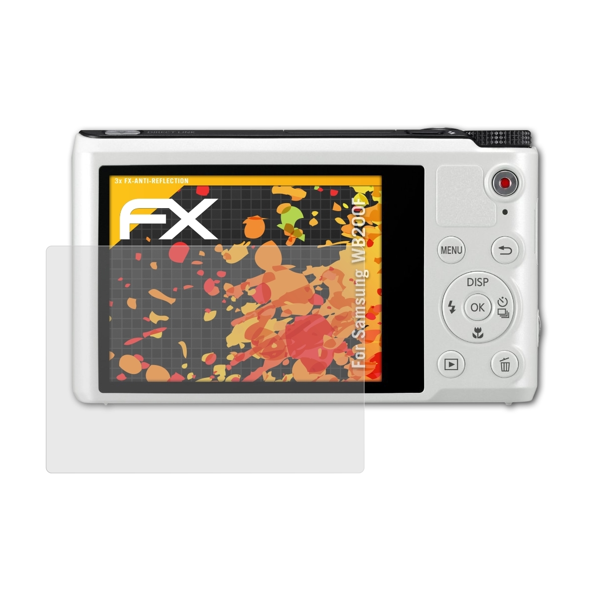 ATFOLIX 3x FX-Antireflex Displayschutz(für Samsung WB200F)