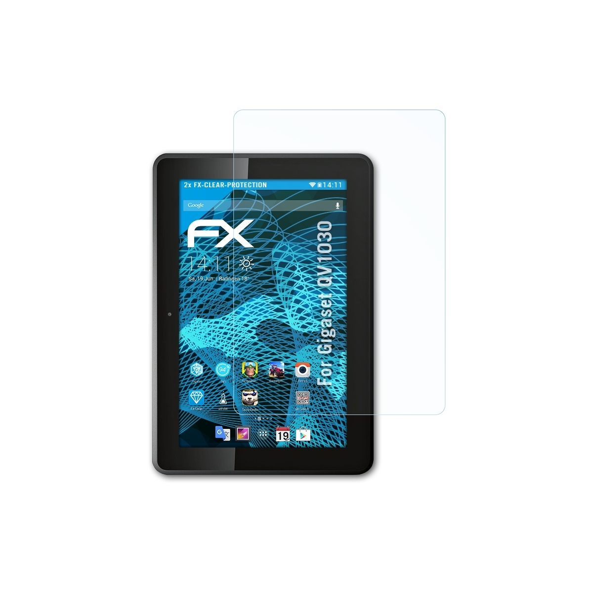 ATFOLIX 2x FX-Clear Gigaset Displayschutz(für QV1030)