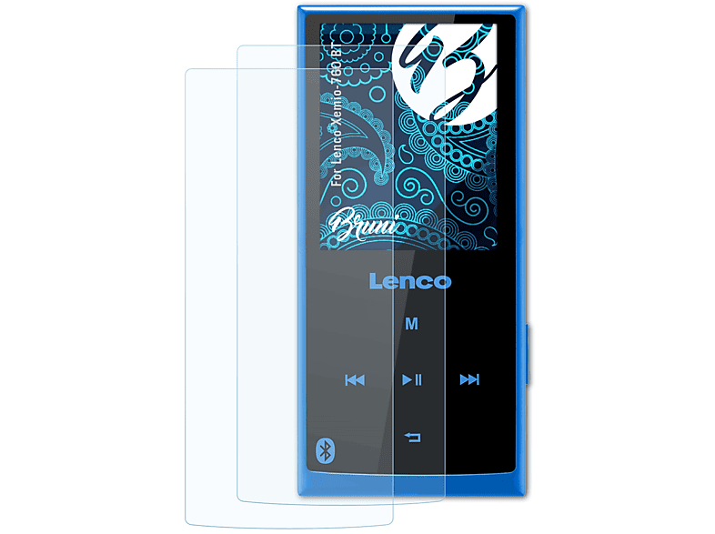 BRUNI 2x Basics-Clear Schutzfolie(für BT) Lenco Xemio-760