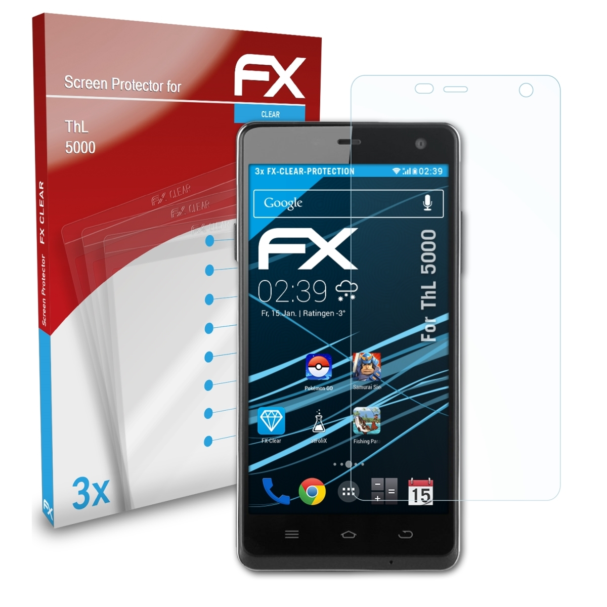 ATFOLIX 5000) Displayschutz(für FX-Clear 3x ThL