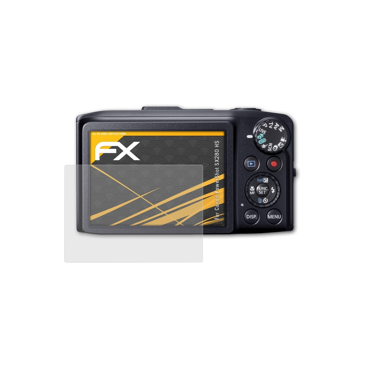 SX280 Displayschutz(für PowerShot ATFOLIX HS) FX-Antireflex Canon 3x