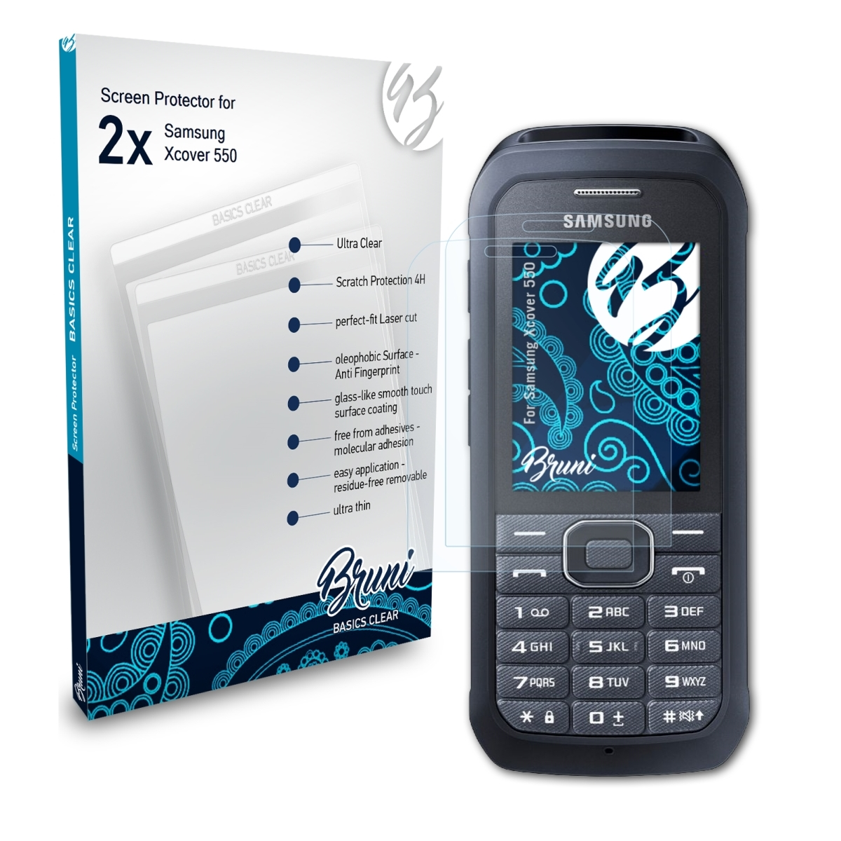 Xcover Basics-Clear BRUNI Schutzfolie(für 2x 550) Samsung