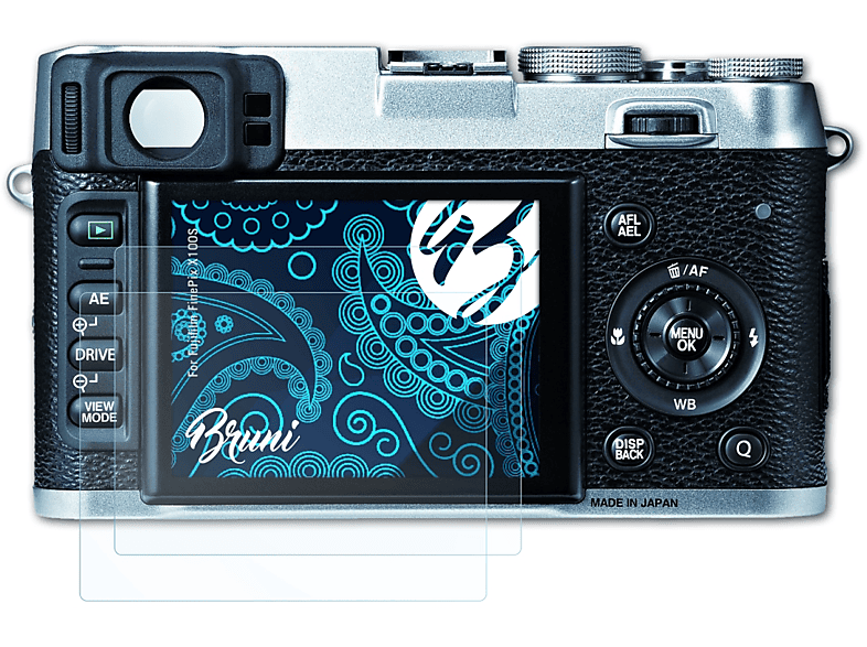 BRUNI 2x Basics-Clear Schutzfolie(für FinePix X100S) Fujifilm