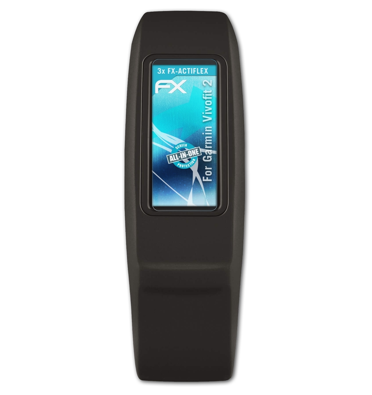 ATFOLIX Garmin 3x FX-ActiFleX 2) Vivofit Displayschutz(für