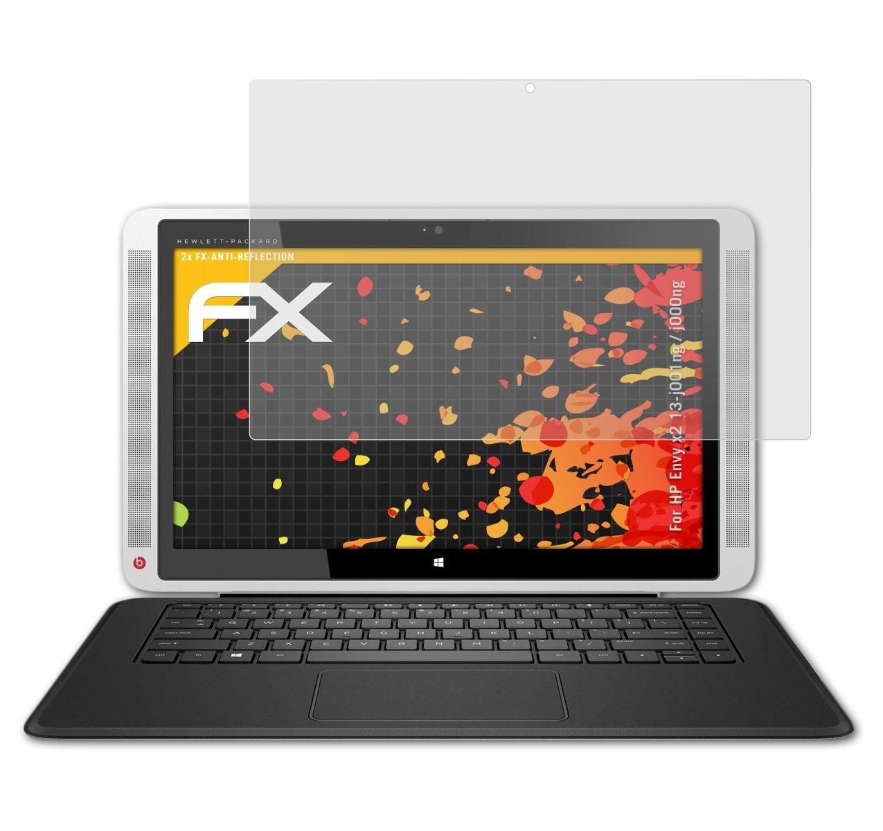 ATFOLIX 2x FX-Antireflex Displayschutz(für HP Envy / x2 j000ng) 13-j001ng