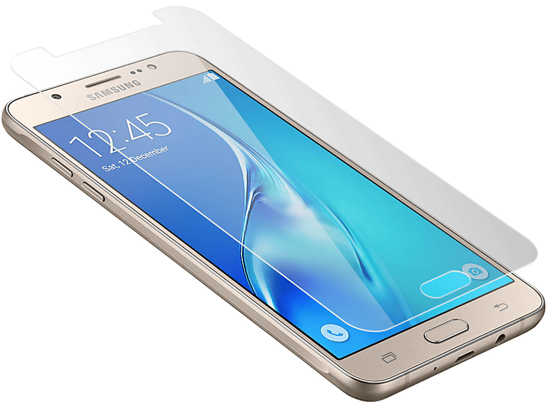 AVIZAR Gehärtetes Glas Schutzfolie mit 9H Härtegrad Glas-Folien(für Samsung Galaxy J7 2016)