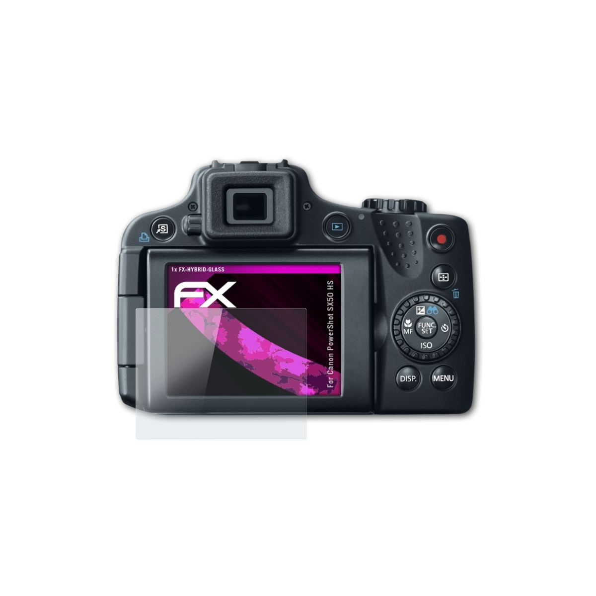 ATFOLIX SX50 FX-Hybrid-Glass Schutzglas(für PowerShot Canon HS)