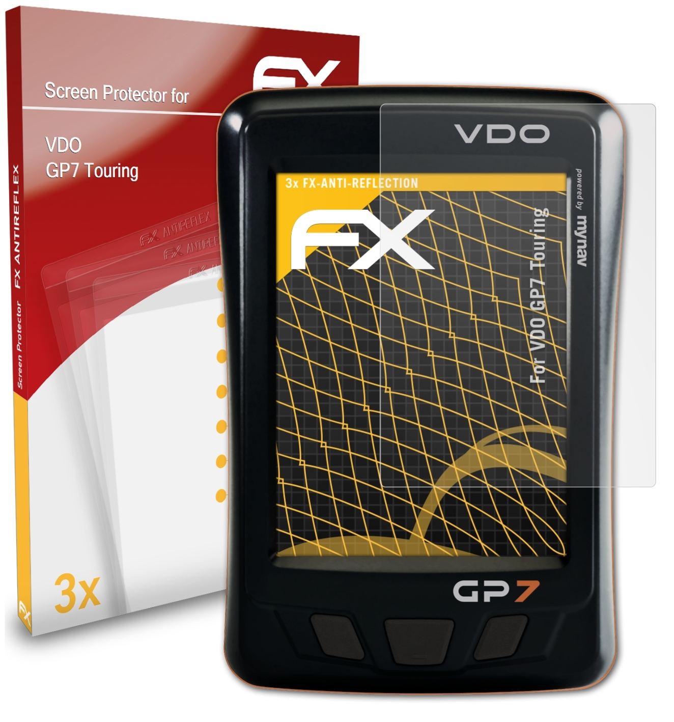 FX-Antireflex 3x GP7 Touring) VDO Displayschutz(für ATFOLIX