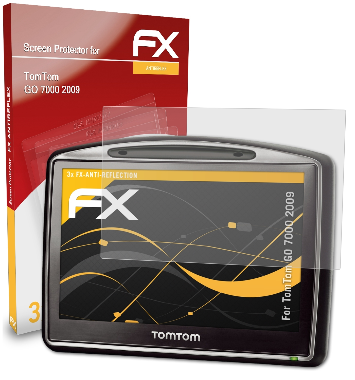 GO 7000 Displayschutz(für ATFOLIX TomTom FX-Antireflex 3x (2009))