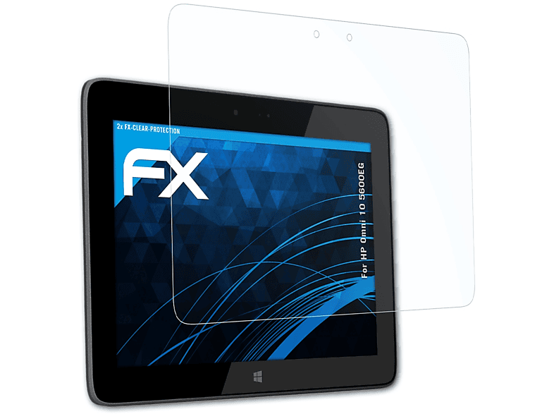 ATFOLIX 2x FX-Clear Displayschutz(für HP Omni 10 (5600EG))
