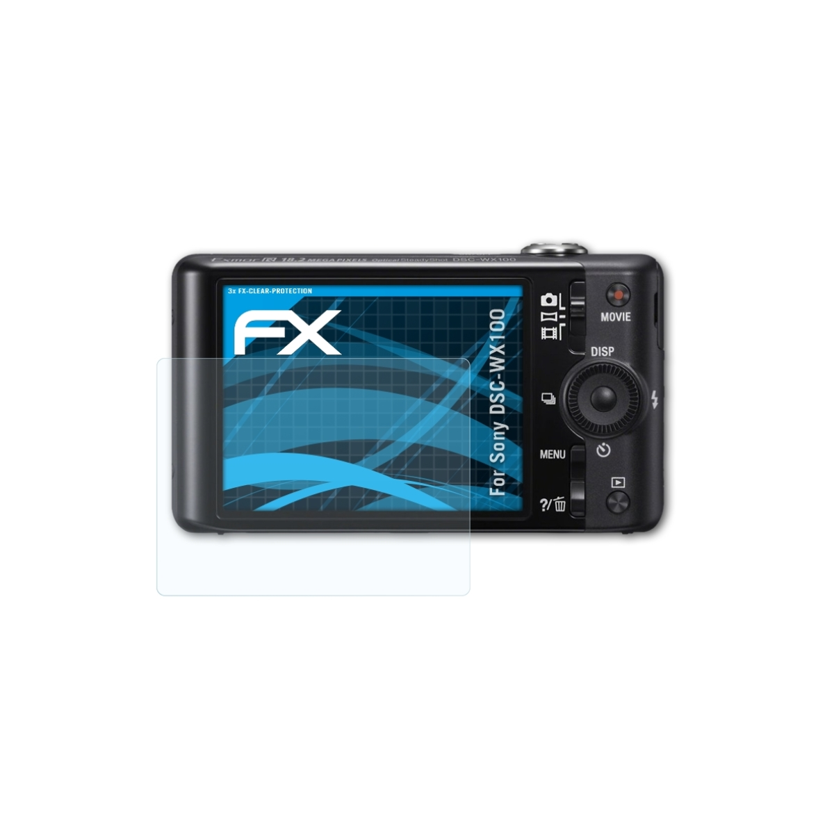 ATFOLIX 3x FX-Clear Displayschutz(für Sony DSC-WX100)