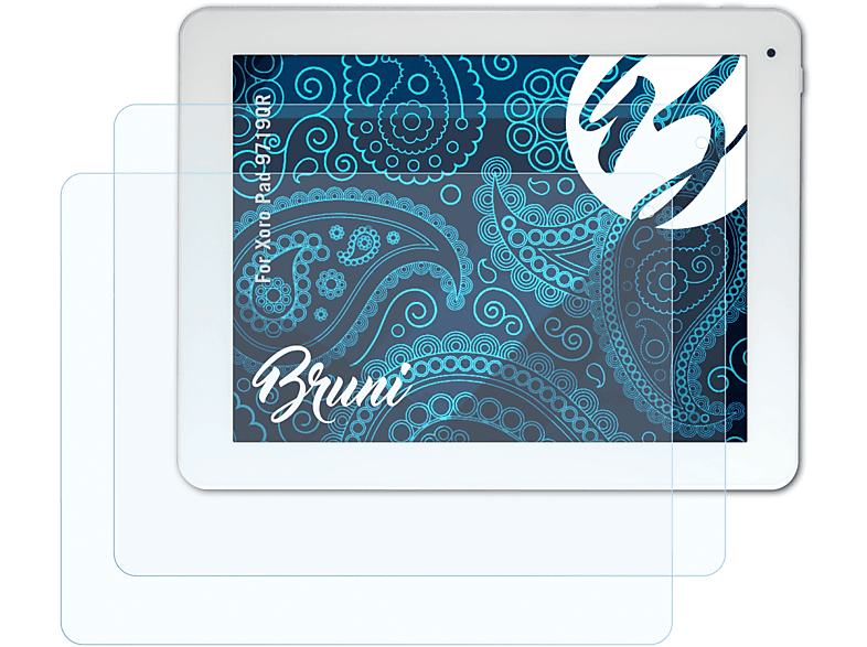 BRUNI 2x Basics-Clear 9719QR) Xoro Pad Schutzfolie(für