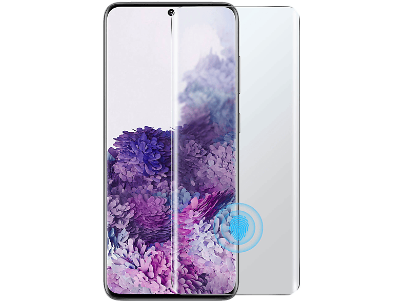 AVIZAR Gehärtetes Glas Schutzfolie mit 9H Härtegrad Glas-Folien(für Samsung Galaxy S20)