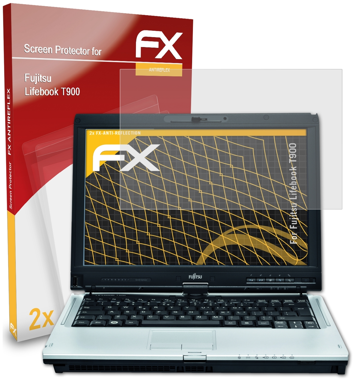 T900) 2x Displayschutz(für Fujitsu FX-Antireflex Lifebook ATFOLIX