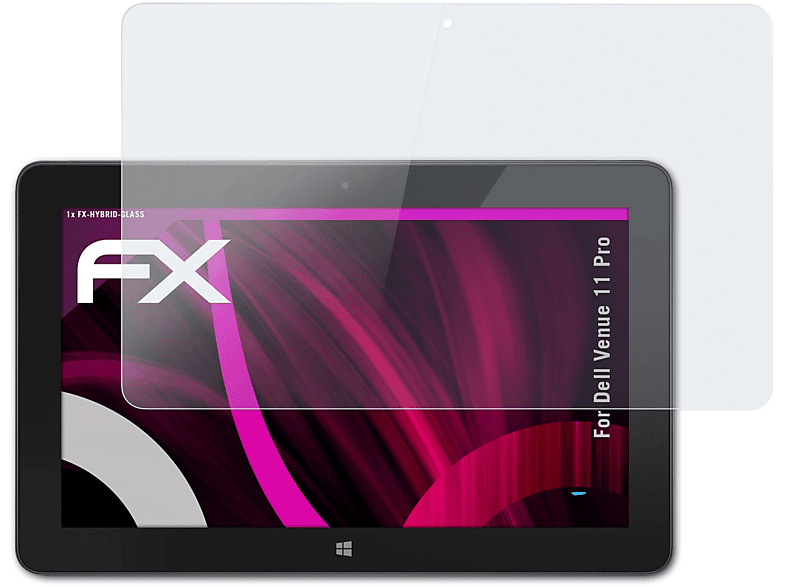 ATFOLIX FX-Hybrid-Glass Schutzglas(für Dell Venue Pro) 11