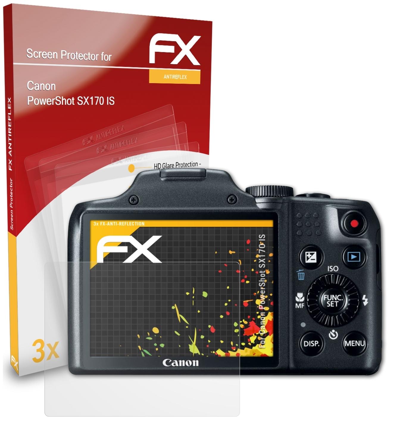 Canon FX-Antireflex IS) Displayschutz(für SX170 3x ATFOLIX PowerShot