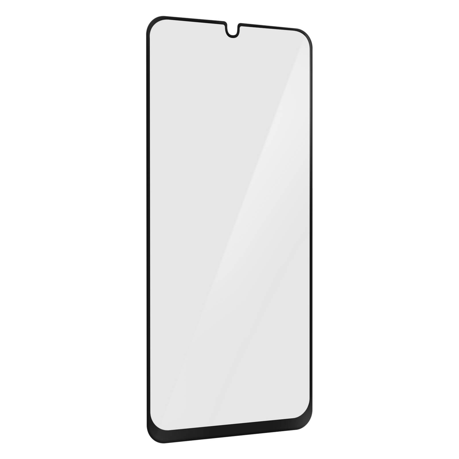 Gehärtetes Glas-Folien(für Galaxy Samsung Schwarz Glas Schutzfolie 9H Rand AVIZAR mit A32) Härtegrad,