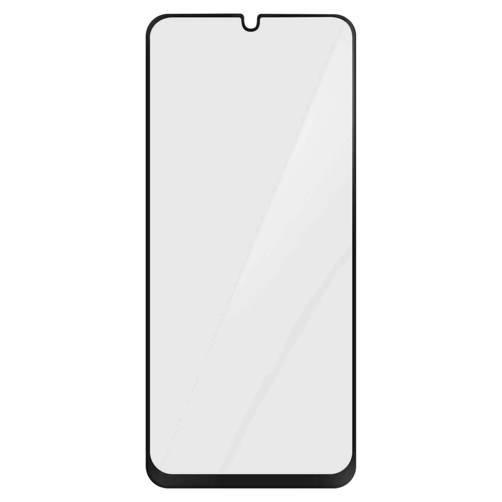 Gehärtetes Glas-Folien(für Galaxy Samsung Schwarz Glas Schutzfolie 9H Rand AVIZAR mit A32) Härtegrad,