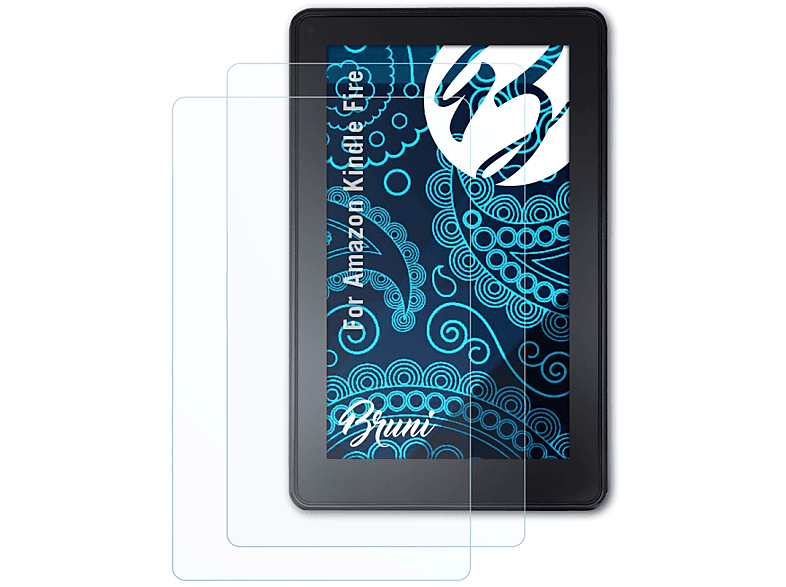 Kindle Basics-Clear 2x BRUNI Schutzfolie(für Fire) Amazon