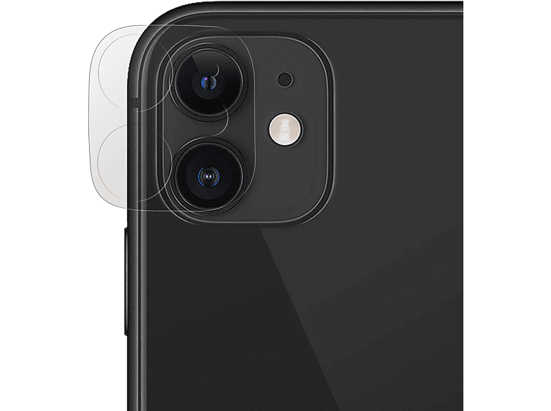AVIZAR Gehärtetes Schutzfolie Härtegrad Apple 9H Glas 12 iPhone Rückkamera Folien(für Mini) mit