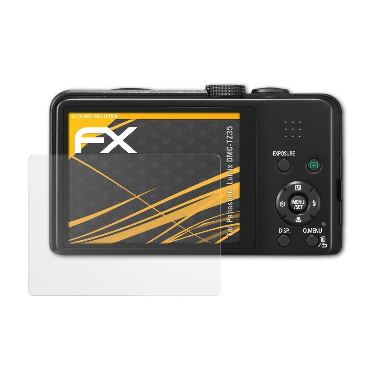 Displayschutz(für ATFOLIX Lumix FX-Antireflex DMC-TZ35) 3x Panasonic