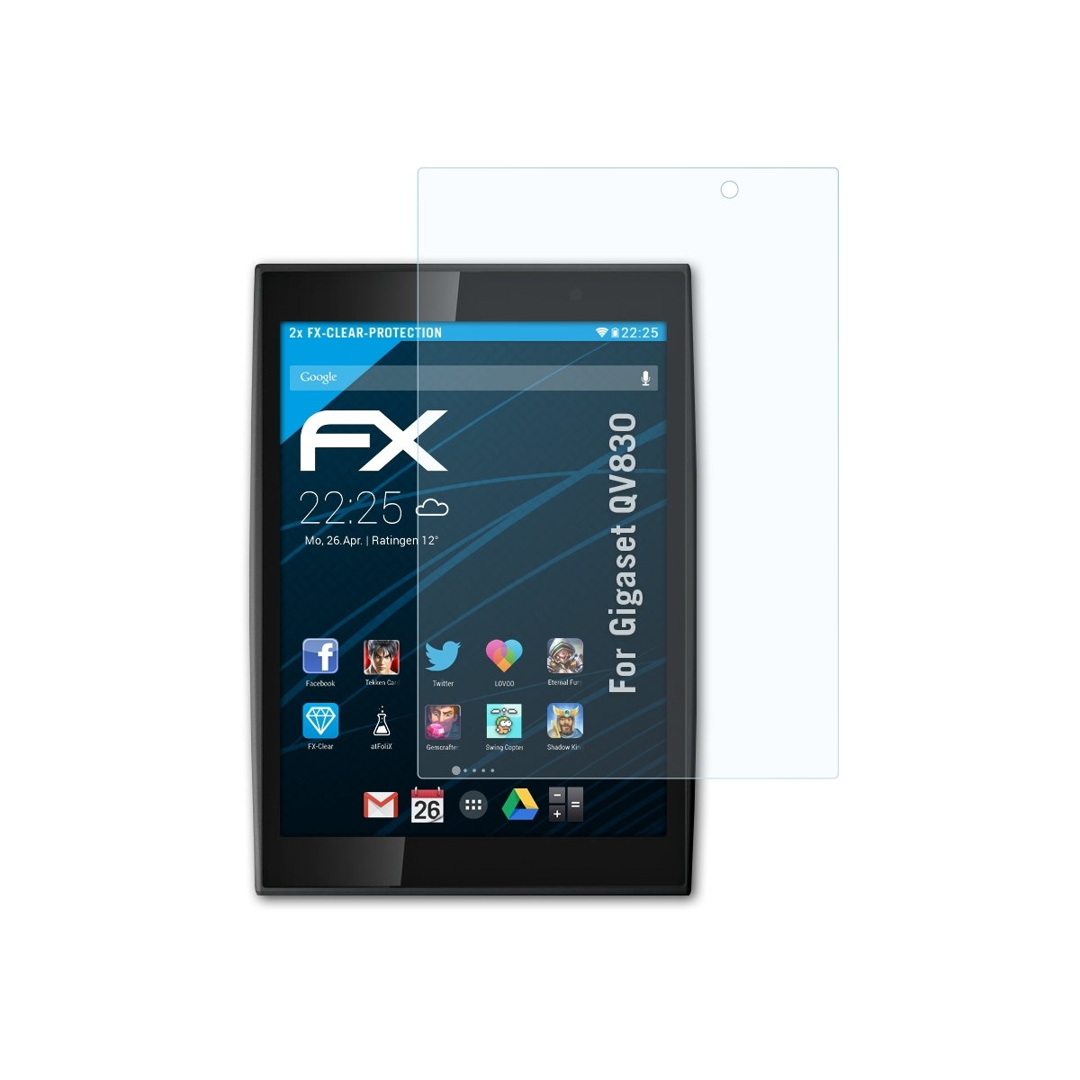 Gigaset FX-Clear Displayschutz(für QV830) 2x ATFOLIX