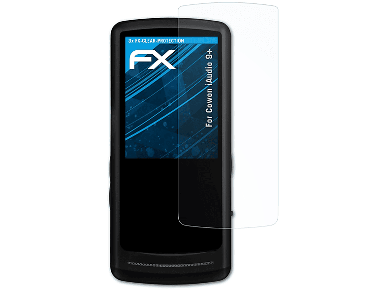 ATFOLIX 3x FX-Clear iAudio Cowon 9+) Displayschutz(für