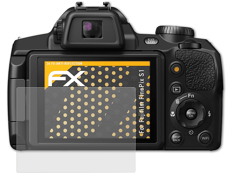 Fujifilm FinePix FX-Antireflex Displayschutz(für 3x ATFOLIX S1)
