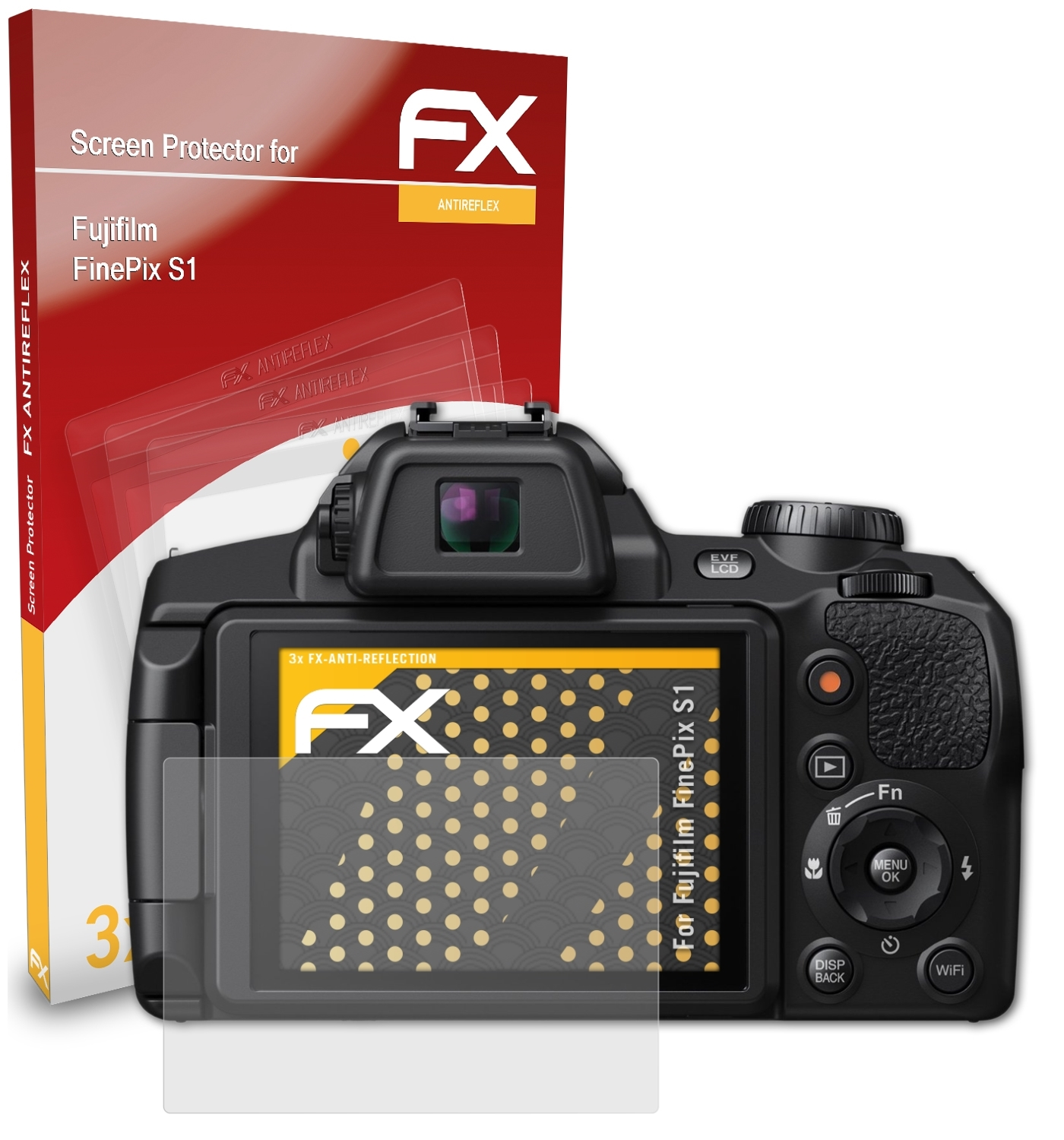 FX-Antireflex S1) Fujifilm ATFOLIX FinePix 3x Displayschutz(für
