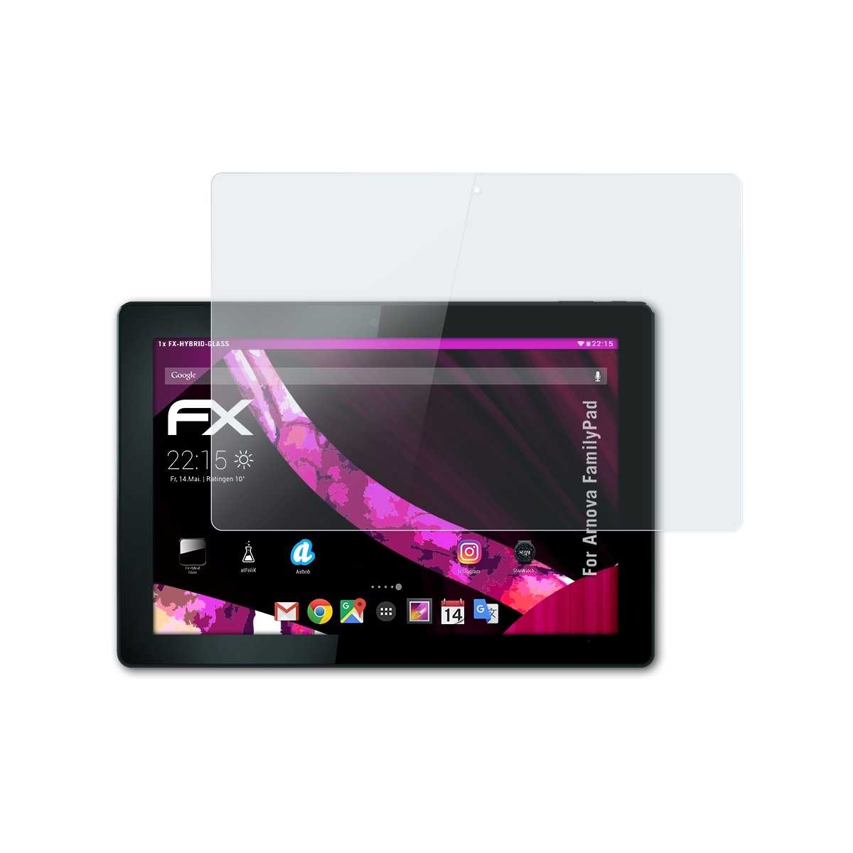 Arnova FamilyPad) ATFOLIX Schutzglas(für FX-Hybrid-Glass