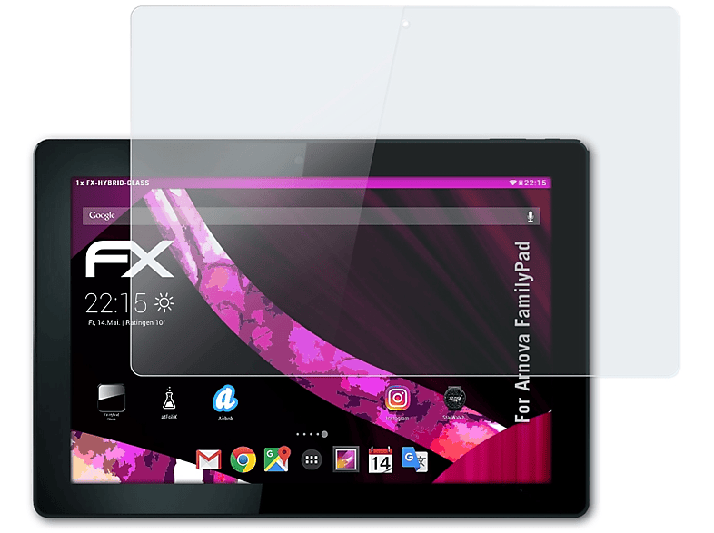 ATFOLIX FX-Hybrid-Glass Arnova Schutzglas(für FamilyPad)
