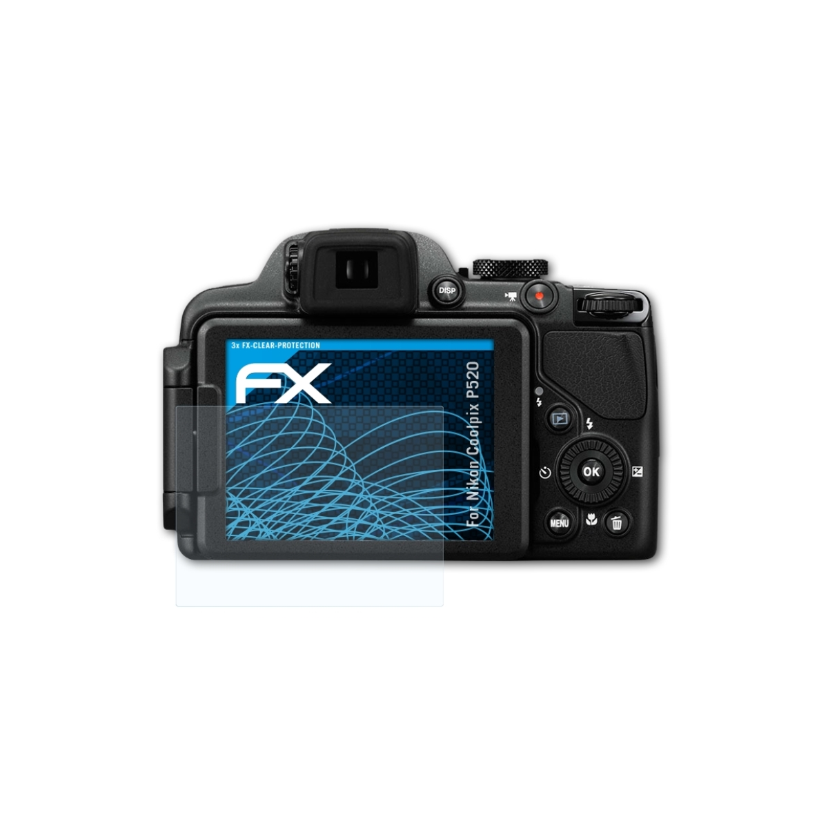 Nikon Displayschutz(für P520) ATFOLIX FX-Clear 3x Coolpix
