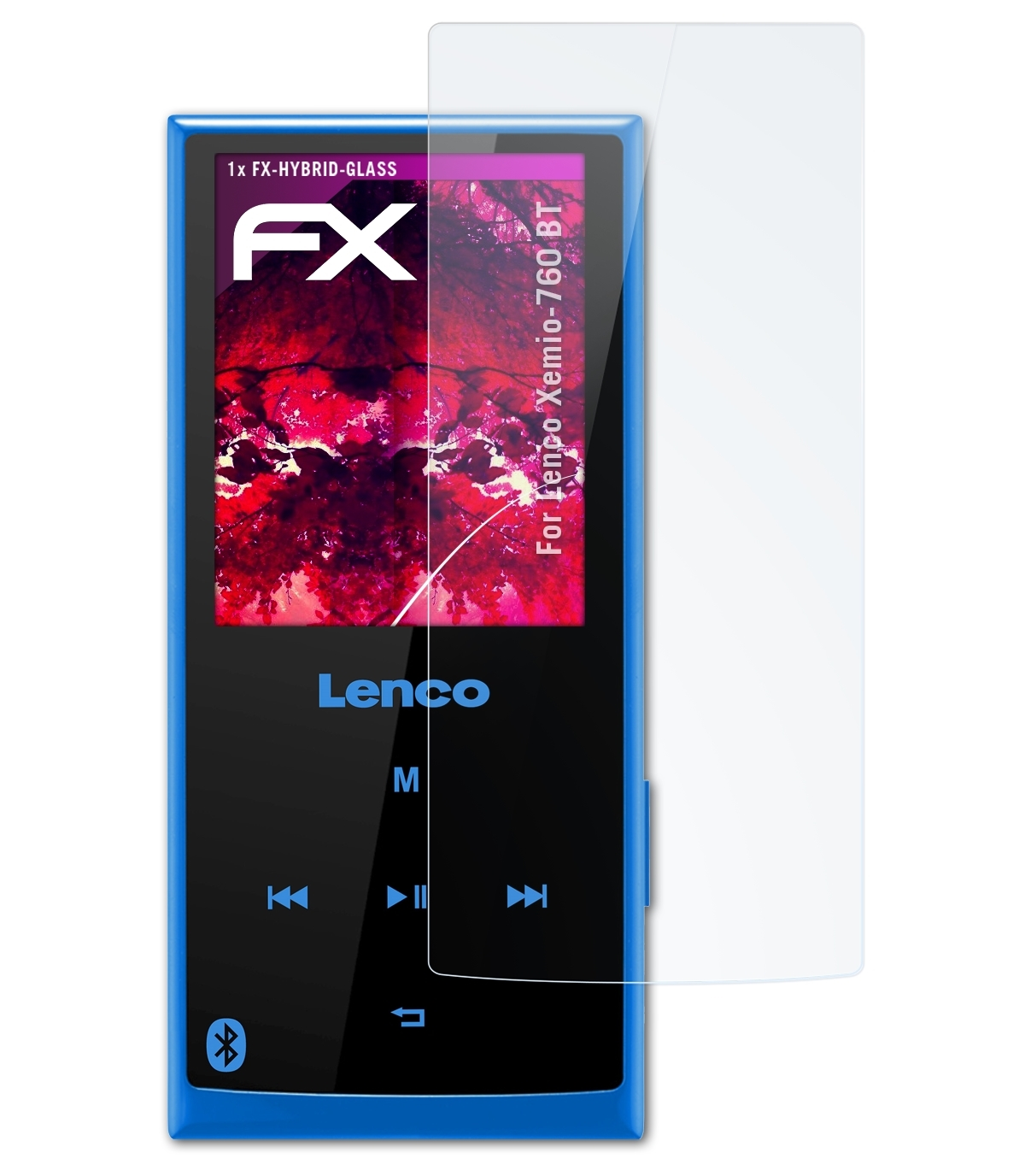 FX-Hybrid-Glass BT) ATFOLIX Lenco Xemio-760 Schutzglas(für