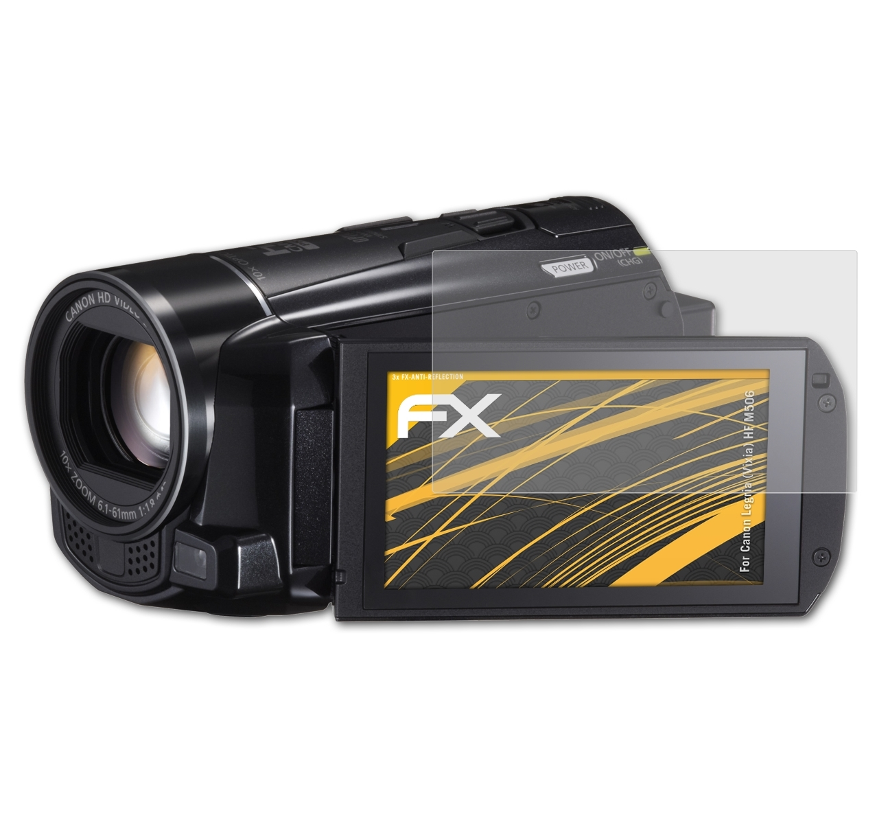 3x Canon Legria M506) FX-Antireflex HF Displayschutz(für (Vixia) ATFOLIX