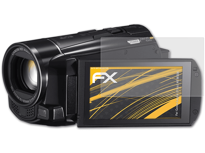 M506) Canon ATFOLIX Legria (Vixia) 3x HF Displayschutz(für FX-Antireflex
