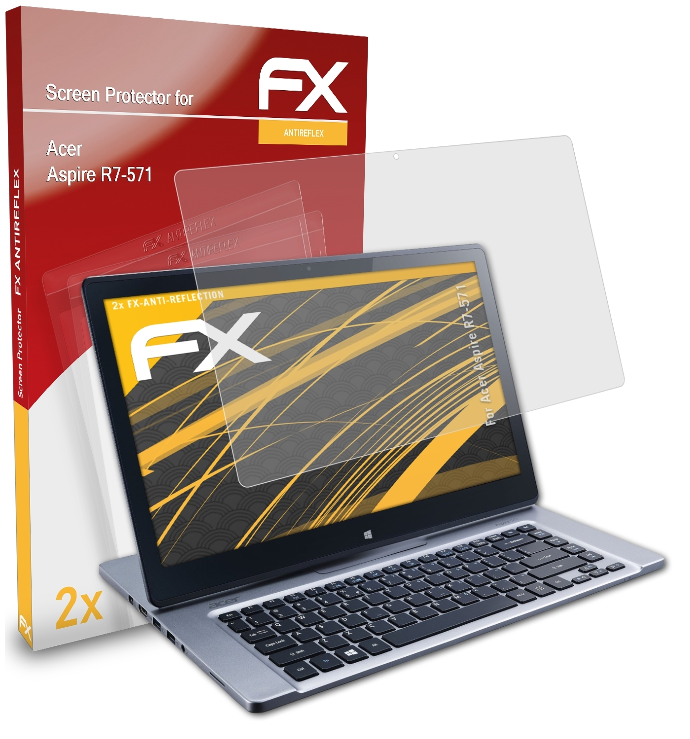Aspire FX-Antireflex R7-571) Displayschutz(für 2x ATFOLIX Acer