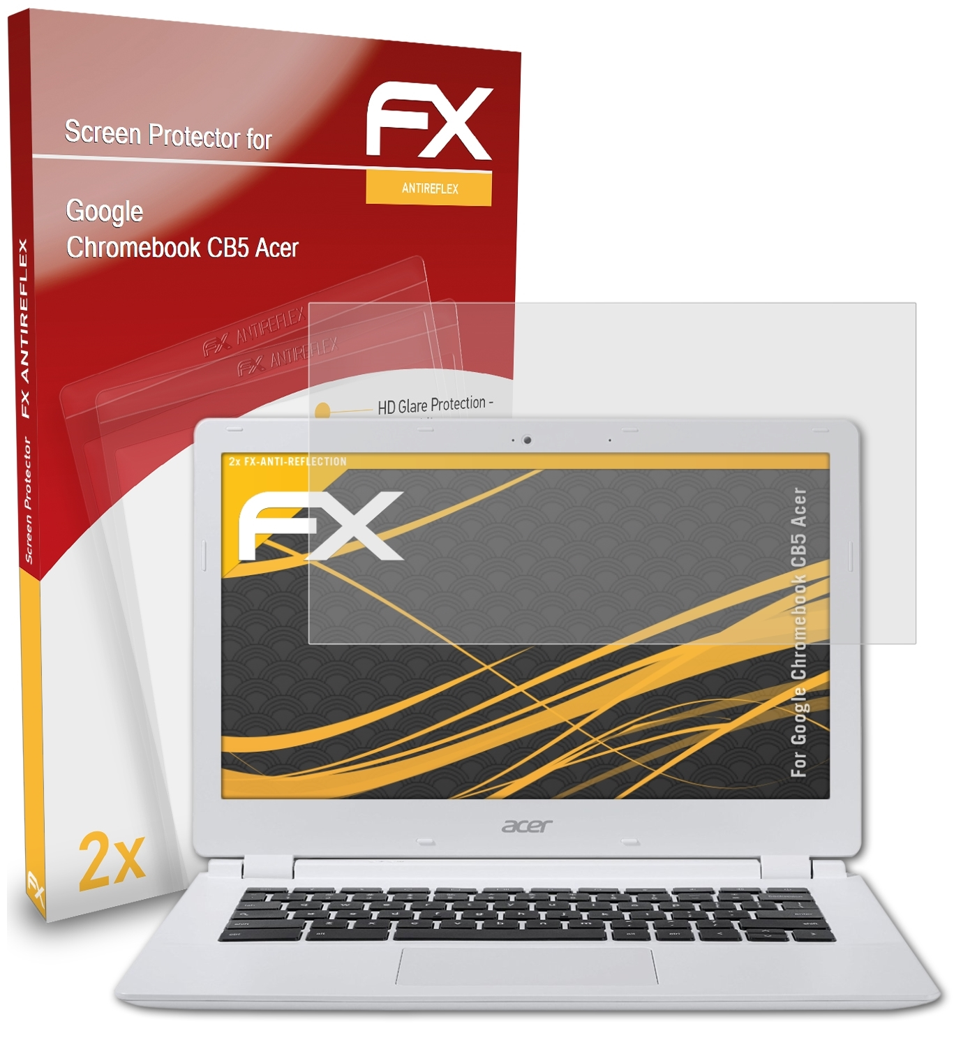 ATFOLIX 2x FX-Antireflex (Acer)) Chromebook CB5 Displayschutz(für Google