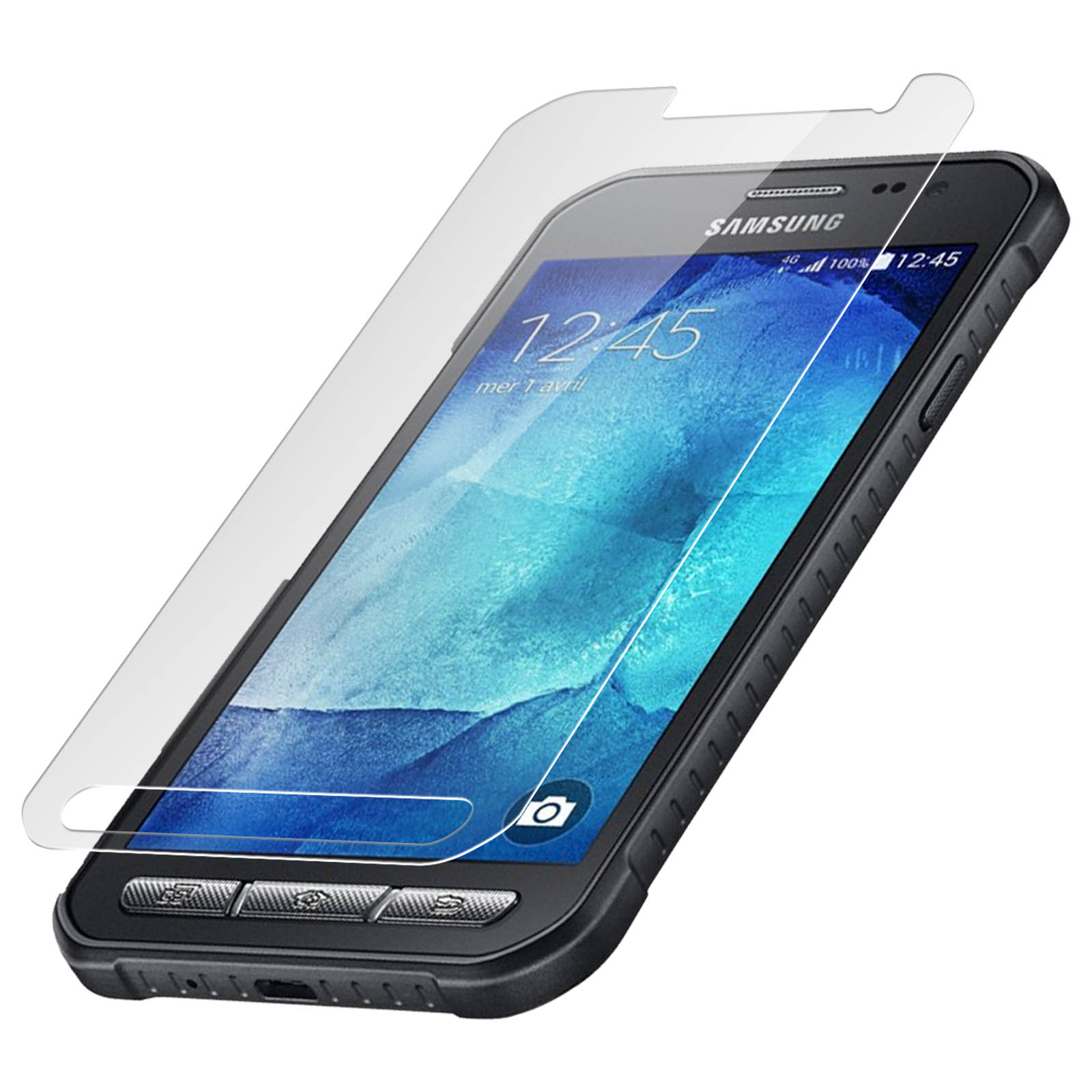 Schutzfolie Samsung mit Glas Xcover 9H Galaxy Glas-Folien(für 3) AVIZAR Gehärtetes Härtegrad