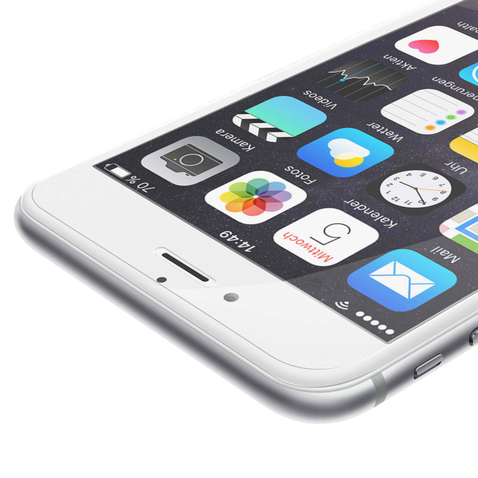 Glas Schutzfolie iPhone 6S) Gehärtetes Härtegrad mit Apple Glas-Folien(für 9H AVIZAR