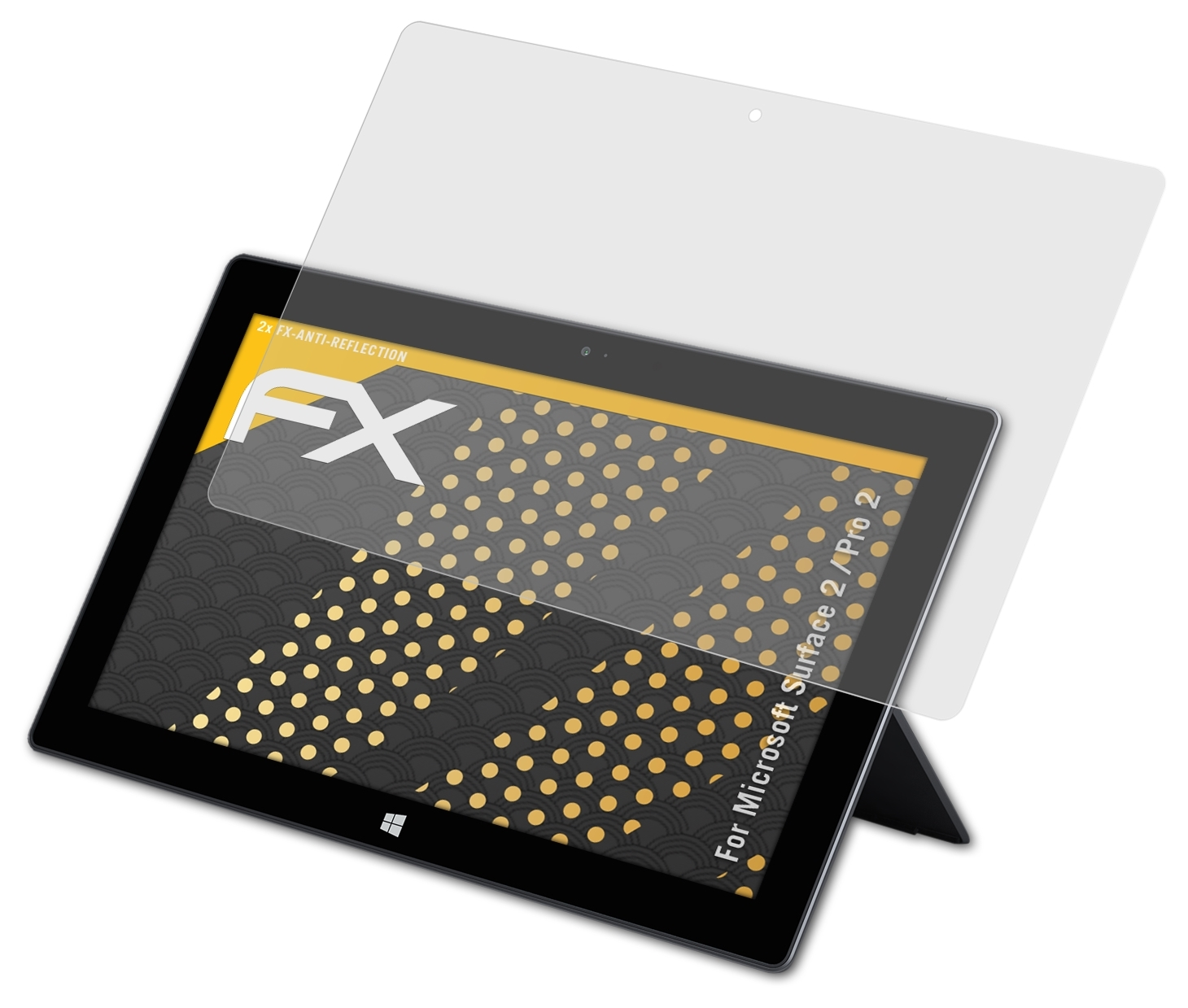 2) / FX-Antireflex Surface Displayschutz(für Pro Microsoft 2x ATFOLIX 2